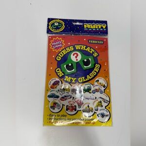 Party Makers Party  "Guess what's on my glasses"  Vehicle Edition Vintage 1990’s